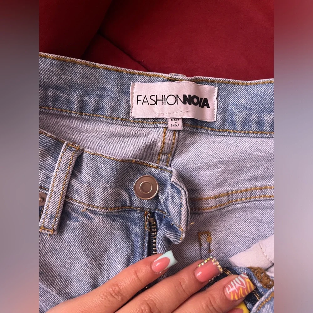 Iight blue cargos from fashionova size 3 - Picture 2 of 6